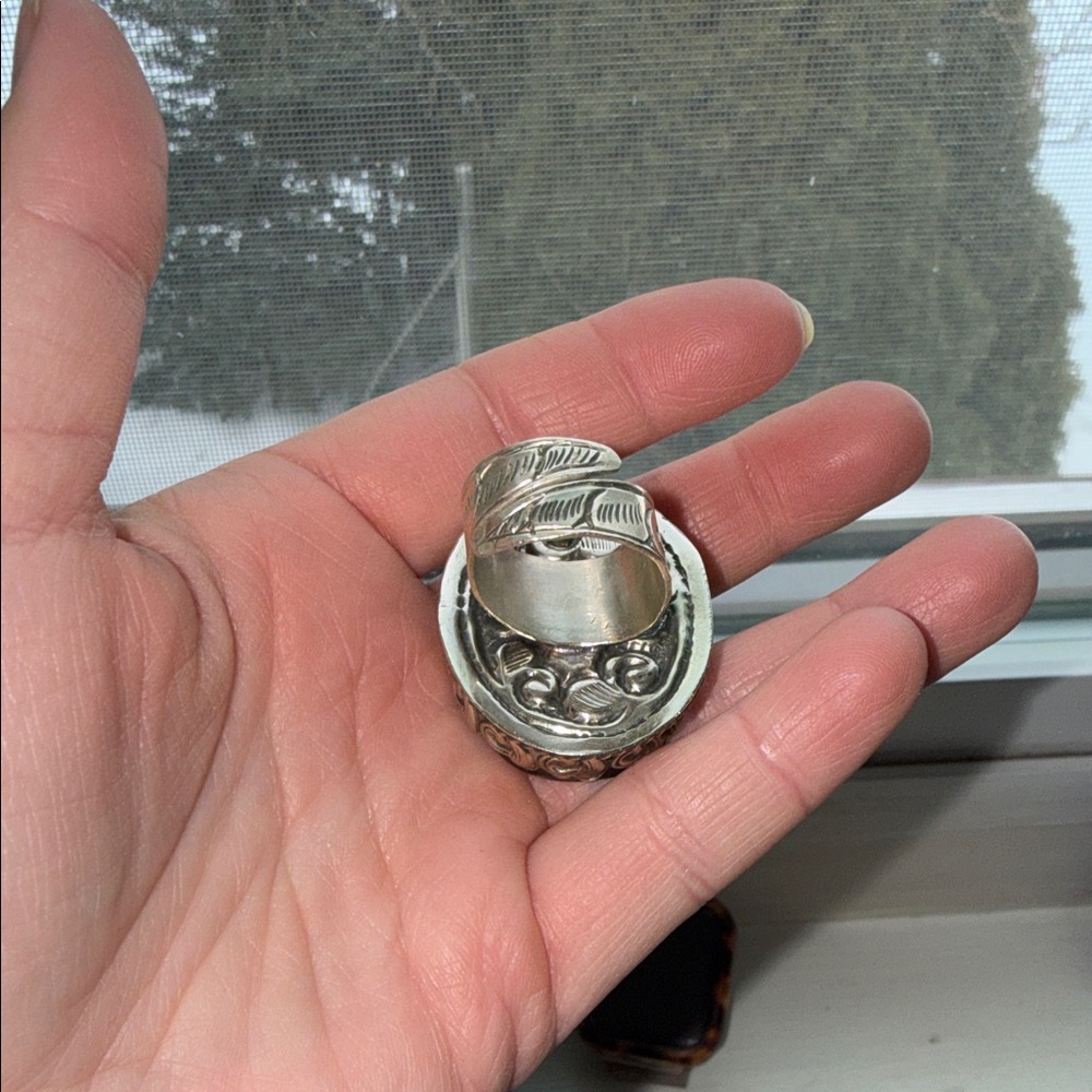 Buddha Labradorite Adjustable Ring - image 5